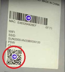 Escanear código QR del inversor Huawei