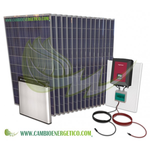 kit solar para autoconsumo fotovoltaico con batería de litio