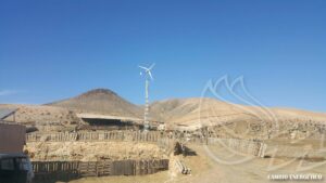 Aerogenerador de apoyo instalado en Fuerteventura