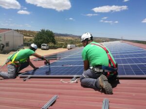 trabajo placas solares