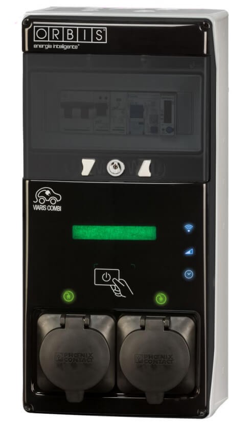 CARGADOR PARA VEHÍCULO ELÉCTRICO MONOFÁSICO ORBIS VIARIS COMBI 3.7 kW