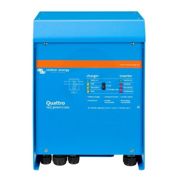 INVERSOR CARGADOR VICTRON QUATTRO 3000W 24V (70-50/50)