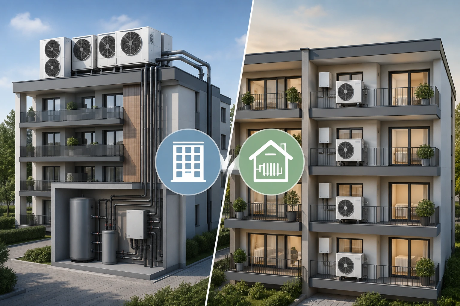 Aerotermia centralizada Vs aerotermia individualizada en comunidades de vecinos