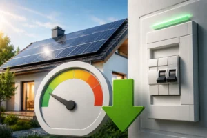 Bajar la potencia contratada con placas solares