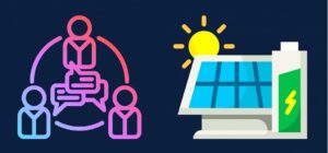 Icon representativo de una comunidad ciudadana de energía