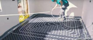 Instalación de suelo radiante para aerotermia