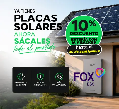 Oferta 10% de descuento en batería FOX