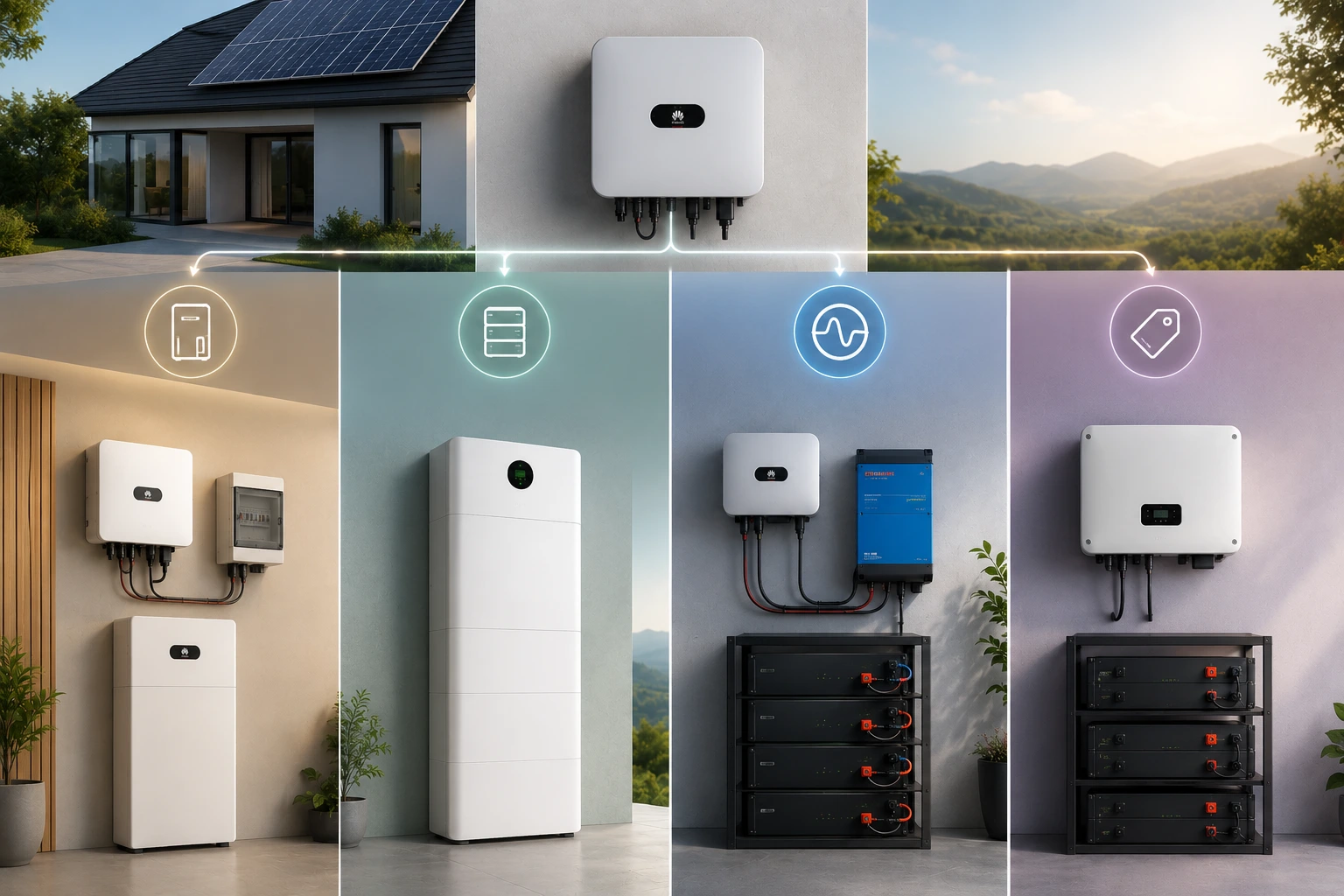 Opciones de batería para inversor Huawei