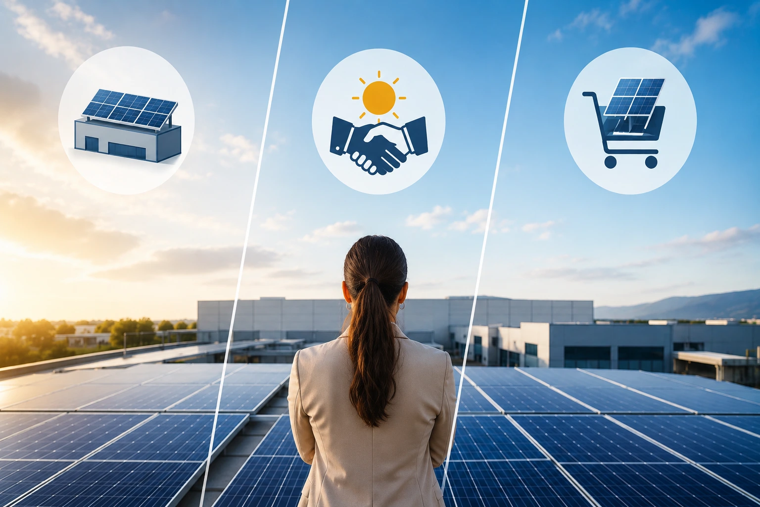 PPA, alquiler de cubierta o compra de placas solares