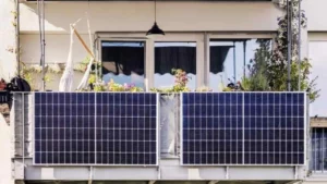 Placas solares balcón
