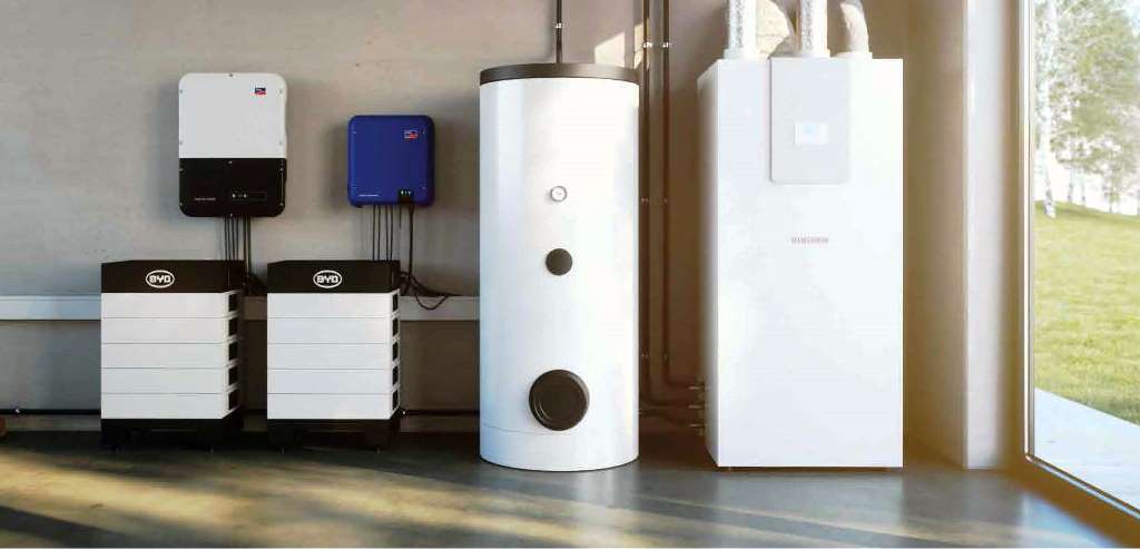 Sistema energético con fotovoltaica y aerotermia
