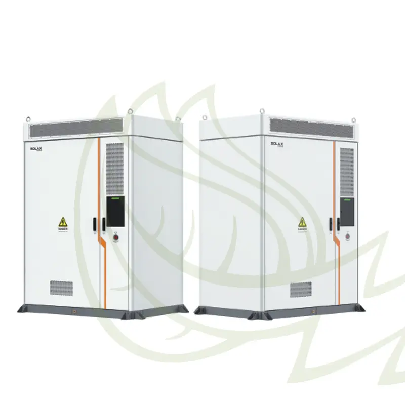 Batería industrial Solax Power de 215 kWh vista laterales