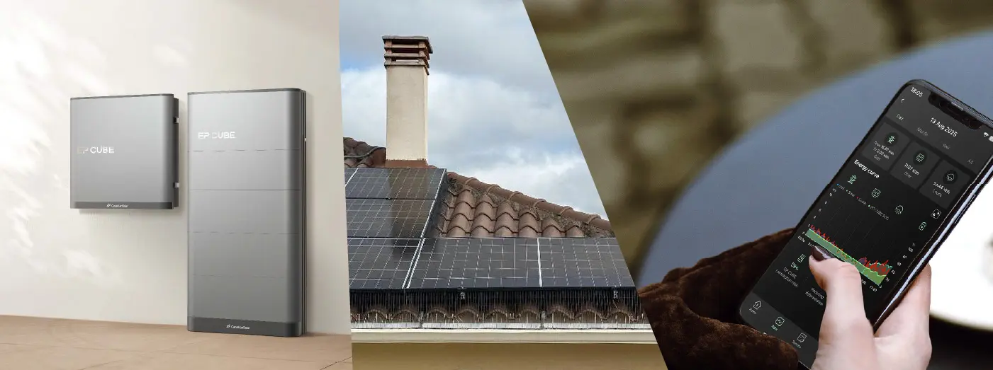 Instalación solar con batería EP Cube all in one