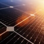 Detalle de célula solar fotovoltaica