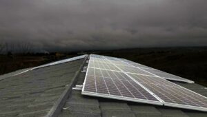 Producción fotovoltaica en día nublado
