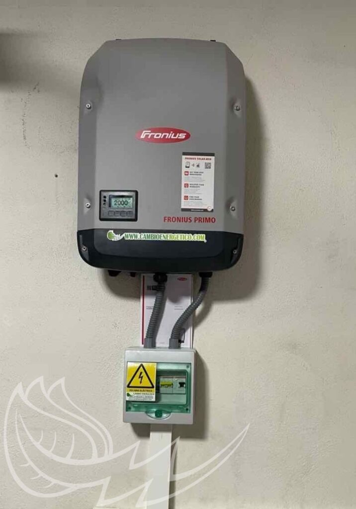 Inversor fotovoltaico Fronius instalado