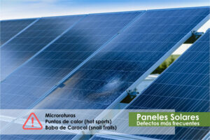 Defectos más frecuentes en panales solares