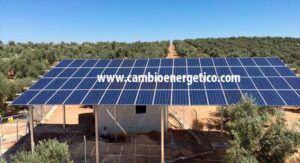 Bombeo solar en olivar de Jaen