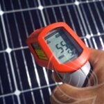 Medición de temperatura de un panel solar
