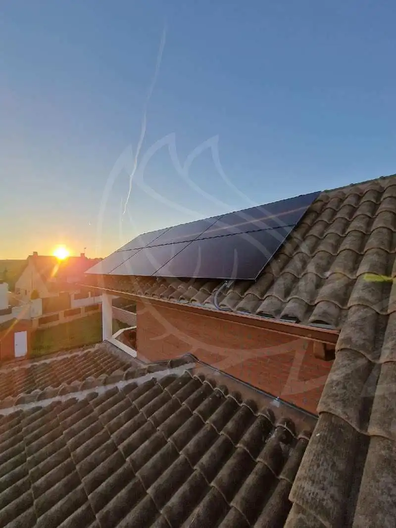 panales solares en vivienda de Madrid