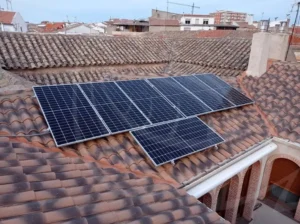 placas solares en una vivienda de Toledo